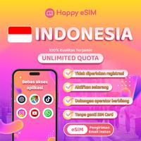 Gambar Happyesim Indonesia esim Roaming Telkomsel/XL Indonesia Daily 500MB-Unlimited | Solusi IMEI Blokir | IPHONE Inter - Daily 500MB, 1 Hari dari Happyesim Kota Tangerang 1 Tokopedia