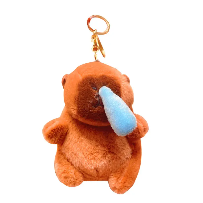 Móc Khoá Capybara Chảy Nước Mũi Siêu Đáng yêu Móc Chìa Khoá Women Móc Khóa Nữ Nhung 3