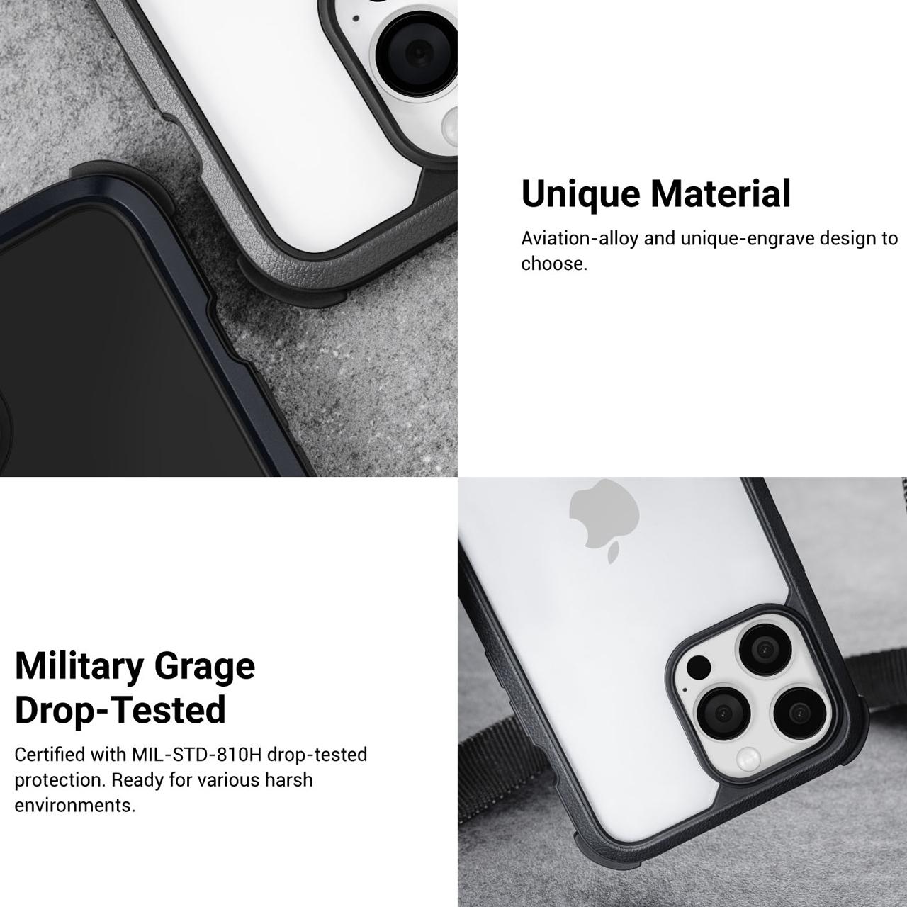 Case iPhone 15 / 14 Pro Max Plus MagEasy Odyssey MagSafe Strap Casing