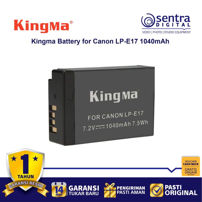 Gambar KingMa Baterai LP-E17 Canon Battery EOS M3 M5 M6 200D 750D 760D dari Sentra Digital Kota Surabaya Tokopedia