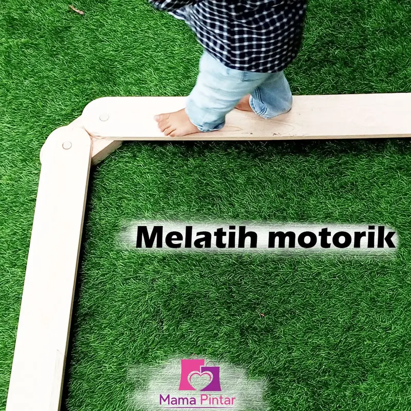 Balance Beam Papan Kayu Titian Keseimbangan Mainan Kayu Edukatif Untuk Terapi 2