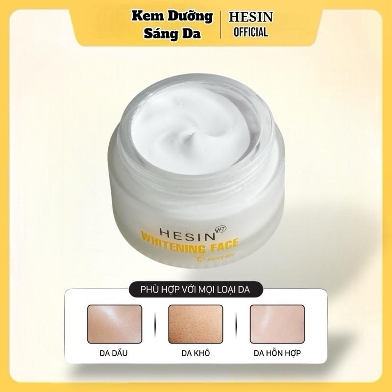 Kem Dưỡng Sáng Da Mặt HESIN WHITENING FACE Hỗ Trợ Mờ Nám Sạm Tàn Nhang Ức Chế Chân Nám Lây Lan Cream Skincare Làm Đẹp Da Kem Face