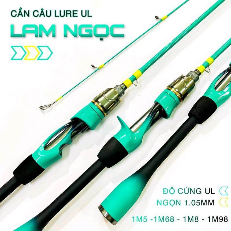 Cần câu lure Ul VIKINH Lam Ngoc Ngọn Mềm Đặc .