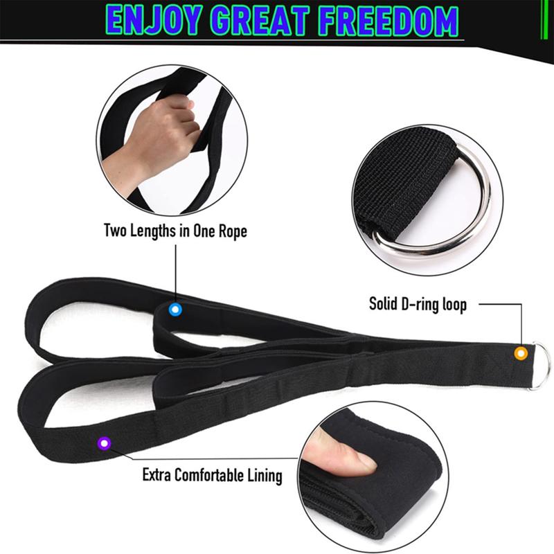 Product Introduction of Muscle Fitness Arm Rope Triceps Pull-down Rope Biceps Training Rope Home Fitness Equipment Accessories 17