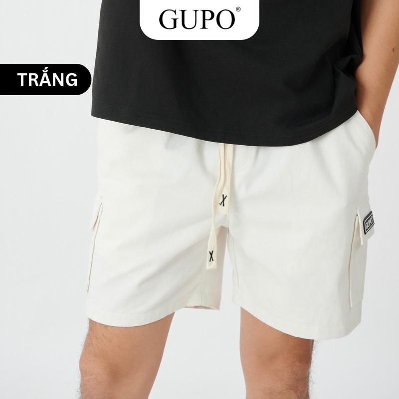 Product Introduction of Quần Short Kaki Túi Hộp Nam Nữ GUPO Quần Đùi Unisex Trẻ Trung Năng Động Menswear Quần Lửng Có Túi 13