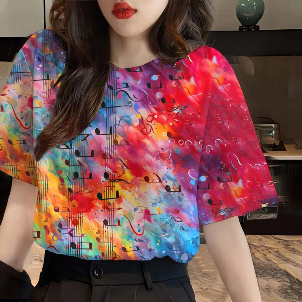 Songkran Festival Shirt 2024 Women's Cardigan Rainbow Print Short Sleeve Tops T-Shirt Women's Songkran Festival