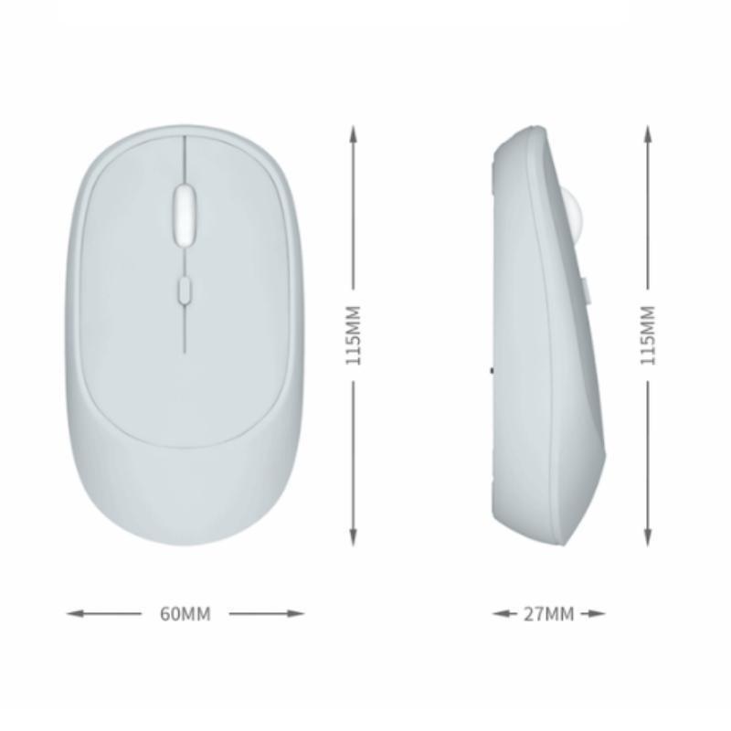 Product Introduction of Chuột Bluetooth, Nối Dây, Hai Chế Độ, Tần Số 2.4G, Thích Hợp Cho Điện Thoại Di Động, Máy Tính Bảng, iPad Và Máy Tính Xách Tay, Chuột Không Dây, Màu Sắc Va Chạm 10