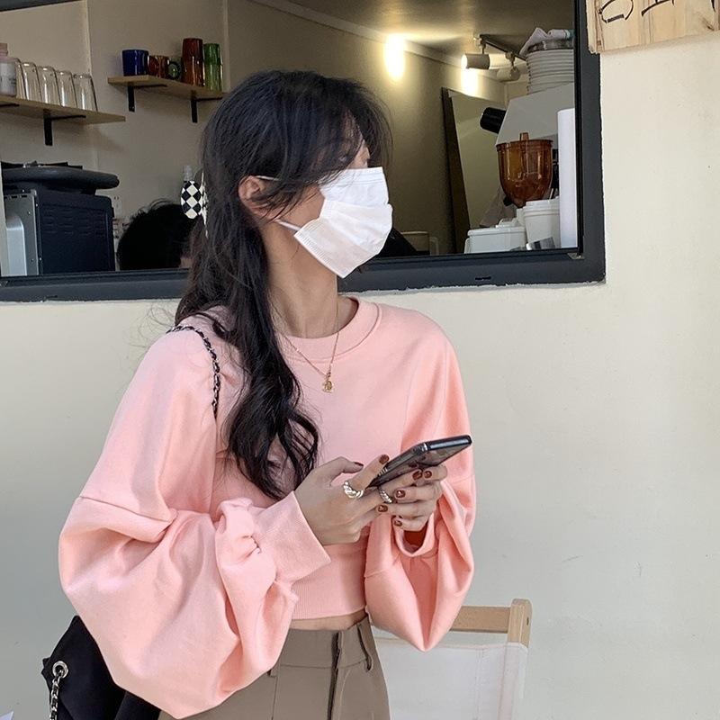 Product Introduction of เสื้อสเวตเตอร์คอกลมแขนยาวผู้หญิงสีทึบ, สไตล์สปอร์ต, แฟชั่นสไตล์ไฮสตรีท, ทรงหลวม, อเนกประสงค์, เสื้อกั๊กสลิง, เหมาะสำหรับฤดูใบไม้ผลิและฤดูร้อน, ปี 2024 7