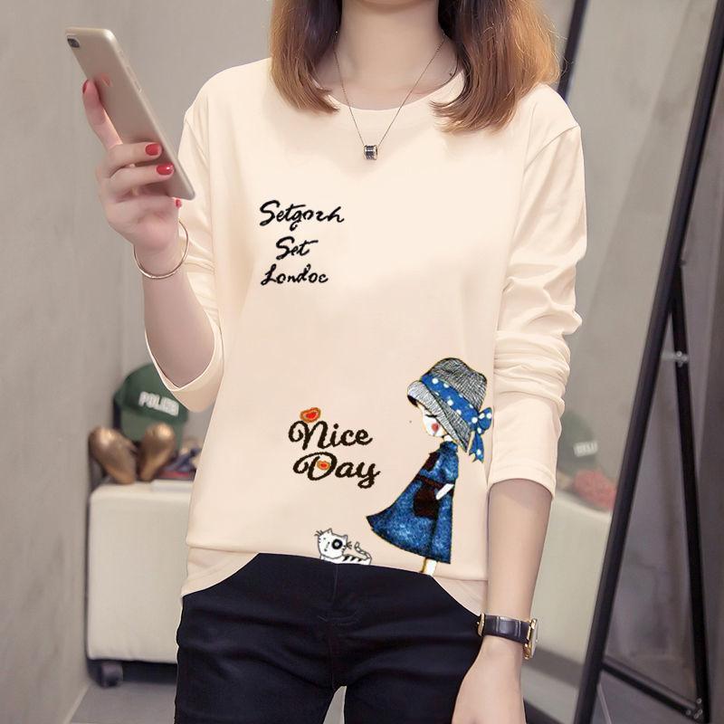 Product Introduction of Áo Thun Dài Tay, Màu Mơ Mùa Thu, Dành Cho Học Sinh Nữ, Dáng Rộng Vừa Vặn, Phong Cách Hàn Quốc, Ngoại Cỡ Ins, Quần Áo Che Nắng, Hàng Mới Về 2022 1