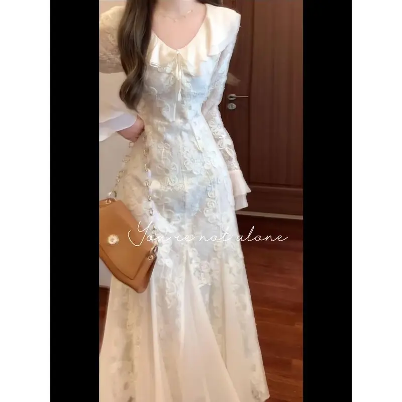 Váy Bó Sát Eo Thiết Kế Thanh Lịch Và Mới, Phong Cách Xã Hội, Tinh Tế, Váy Dài Sang Trọng, Thích Hợp Cho Đầu Thu, Năm 2024 Nữ Dress 8