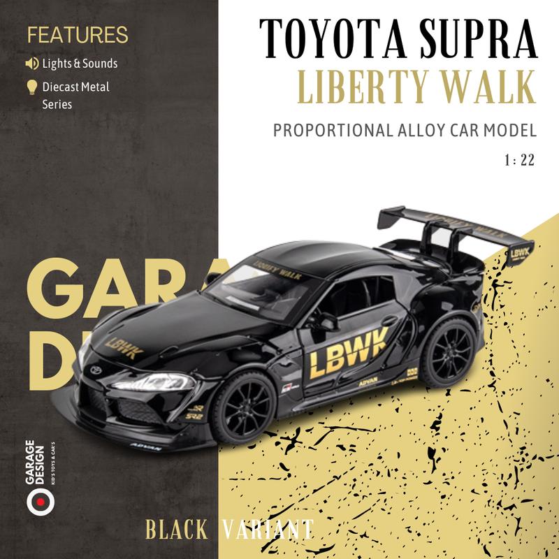 Diecast Miniatur Mobil Toyota Supra Liberty Walk LBWK Skala 1:22 - Shop ...