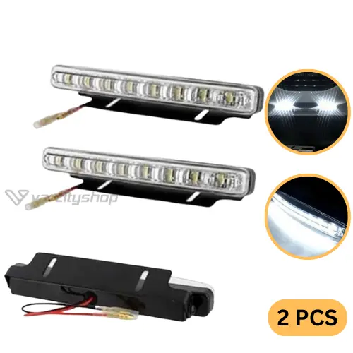 lampu led drl 8 titik universal super bright isi 2pc 0