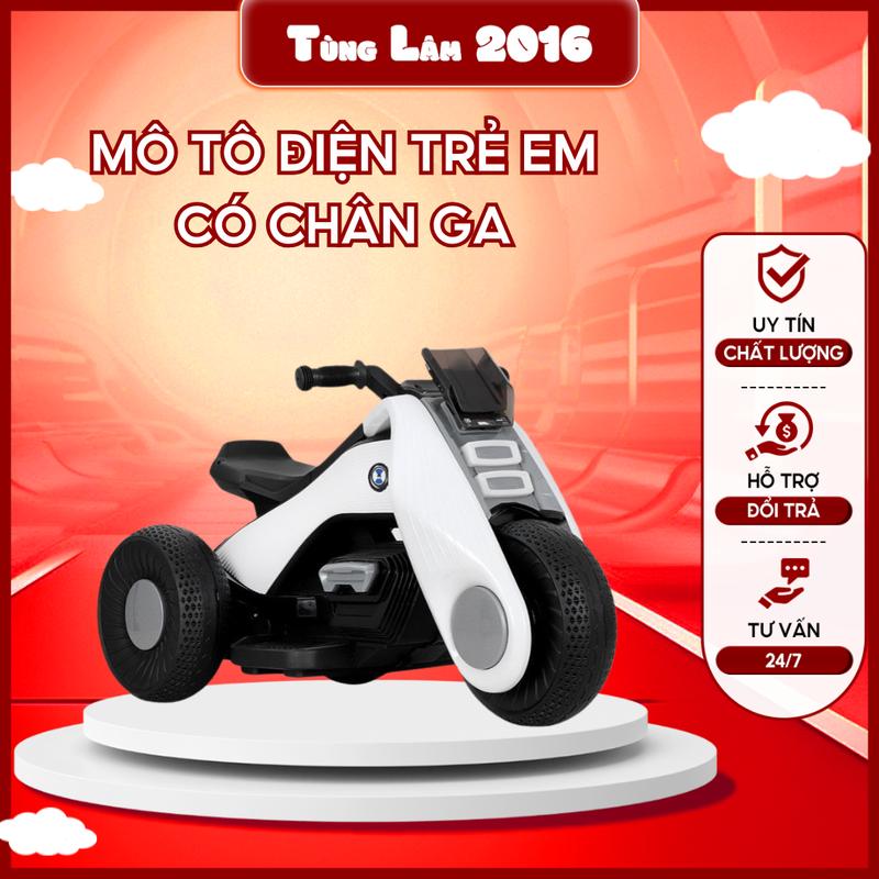  Xe mô tô điện mô tô có bàn đạp chân ga mẫu mới 2024 Đồ Chơi Toy Pin 