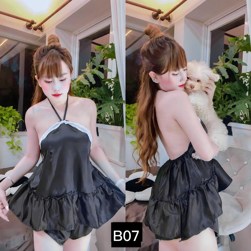 Product Introduction of Đồ yếm bánh bèo lụa (38-60kg) lụa  Women Nữ Quần Ngủ 2