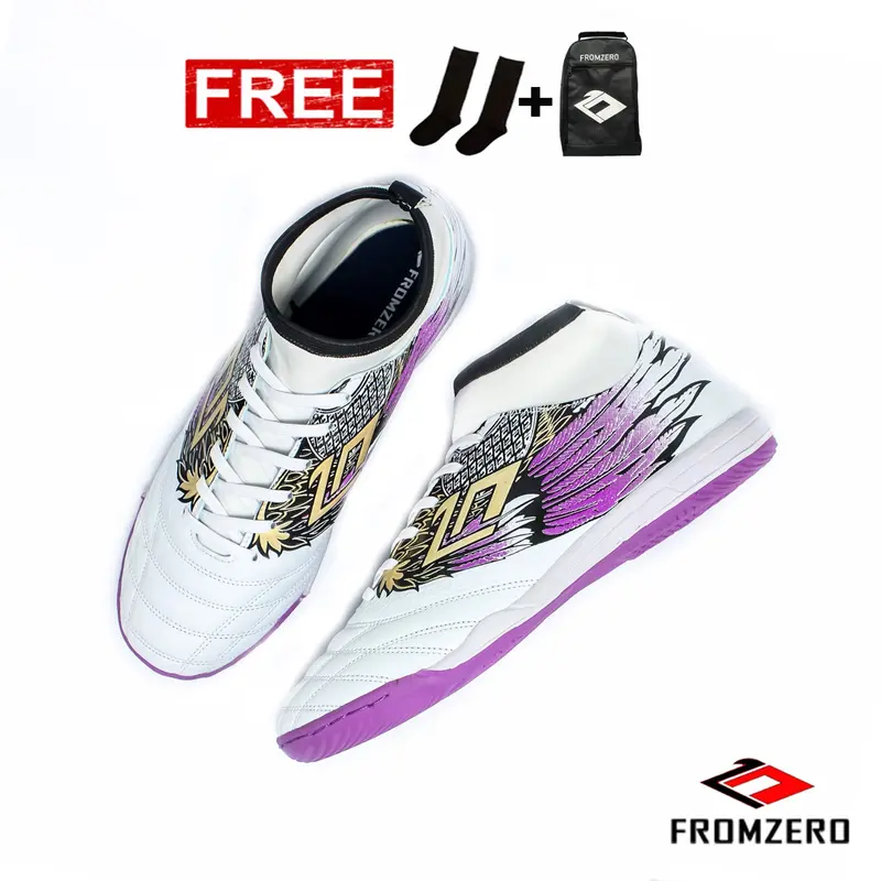 Fromzero - Sepatu Futsal Starkia Garfly White Violet  IN Original 0