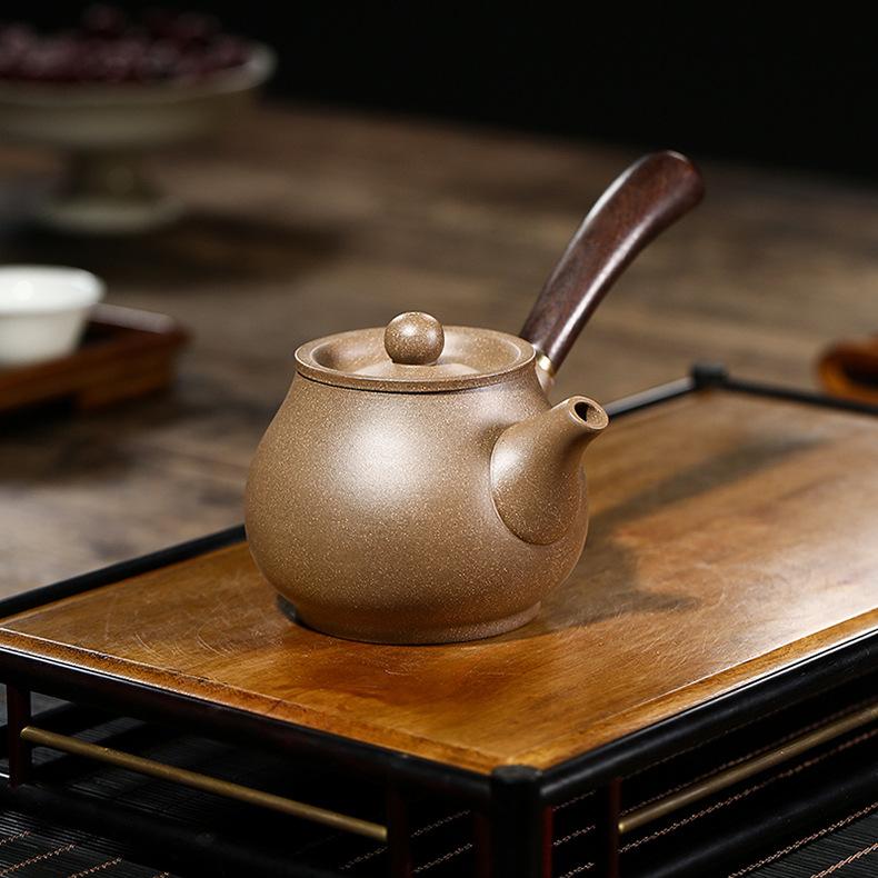 Product Introduction of # Purple Clay Pot# [Lifetime Fidelity] Yixing Purple Clay Pot Pure Handmade Famous Authentic Tea Brewing Size Capacity Yixing Original Yixing Clay Teapot Tea Set Purple Clay Handmade Vintage Tang Yu Pot Household 27