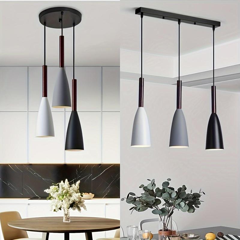 Product Introduction of Nordic Design Chandelier, Modern Hanging Light, Minimalist Ceiling Lamp for Kitchen Restaurant Coffee Bar (Bulb Not Included) 7