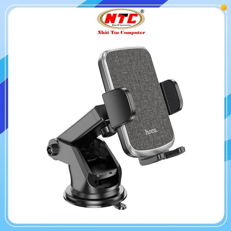 Giá đỡ kẹp điện thoại cho ô tô / xe hơi Hoco CA95 Gắn trên Taplo, Mặt kính (Đen) - Nhất Tín Computer
