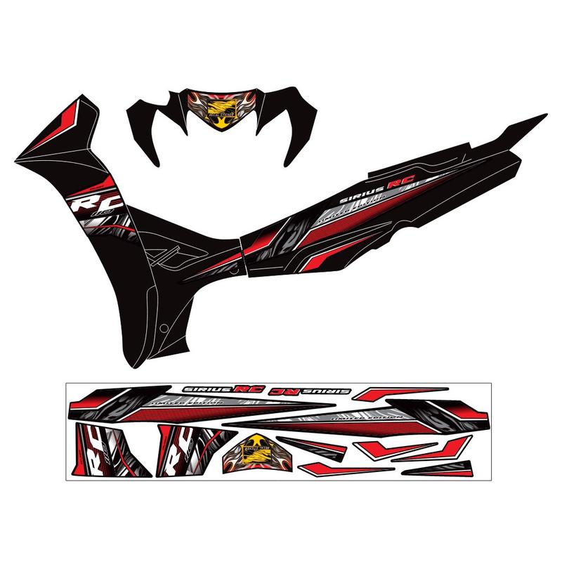 Tem RC v2 dán xe Sirius 50cc-110cc