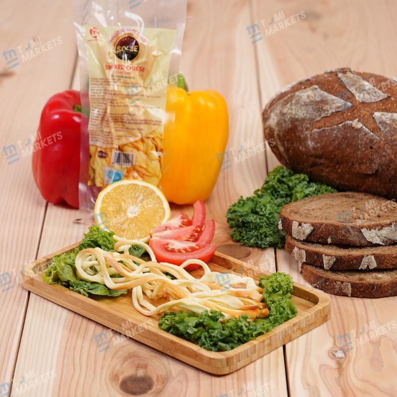 Cheese MẶN xé sợi hun khói Solse Nga 100g 0