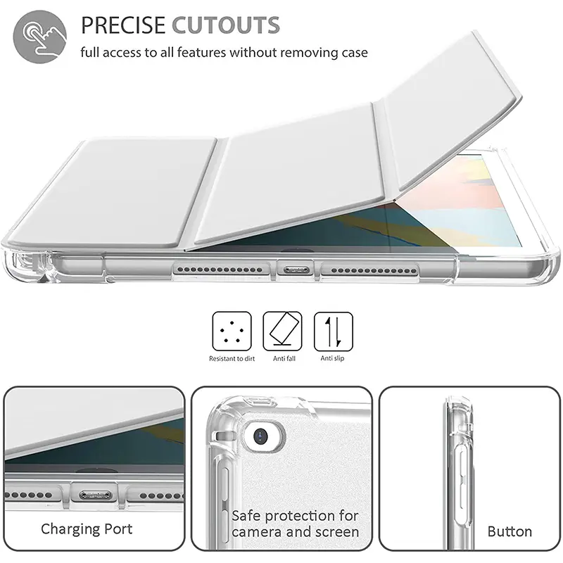 iPad Case for iPad Air 5 4 3 2 1 Protective Case Pencil Holder Auto Wake/Sleep M1 Magnetic Case for iPad 8 9 Pro 11 2020 2021 Protection Cases Casing 3