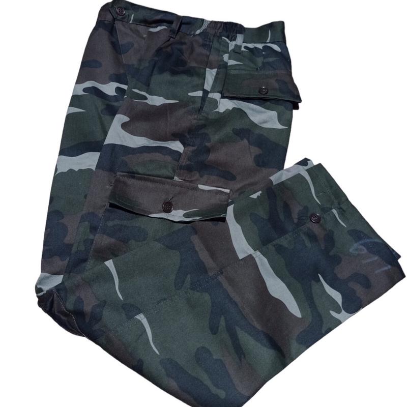 Quần túi hộp màu nâu Nam Có Túi Menswear (có 5 túi) 4