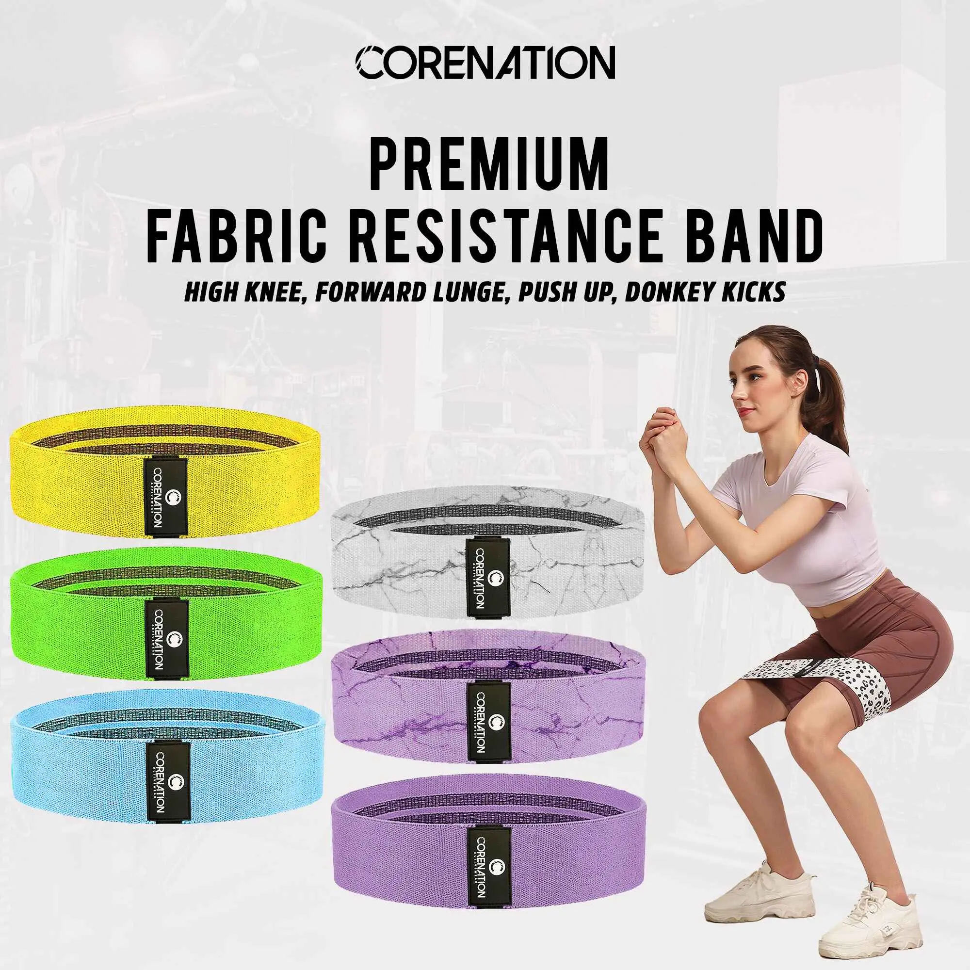 CoreNation Active Fabric Resistance Band Resistensi