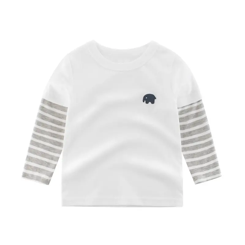 Baju Kaos T-Shirt Fashion Anak Laki-Laki Gambar Gajah Warna Putih Dan Merah 5