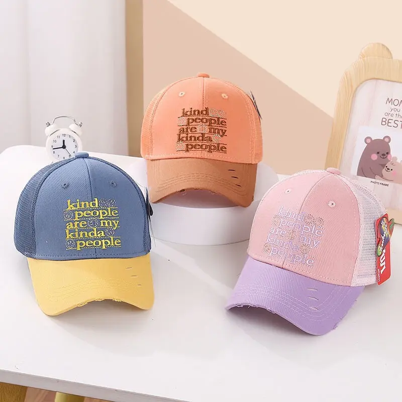 Mũ lưỡi trai thể thao mùa hè cho bé trai bé gái thêu chữ cực bụi cá tính 3-8tuổi 6