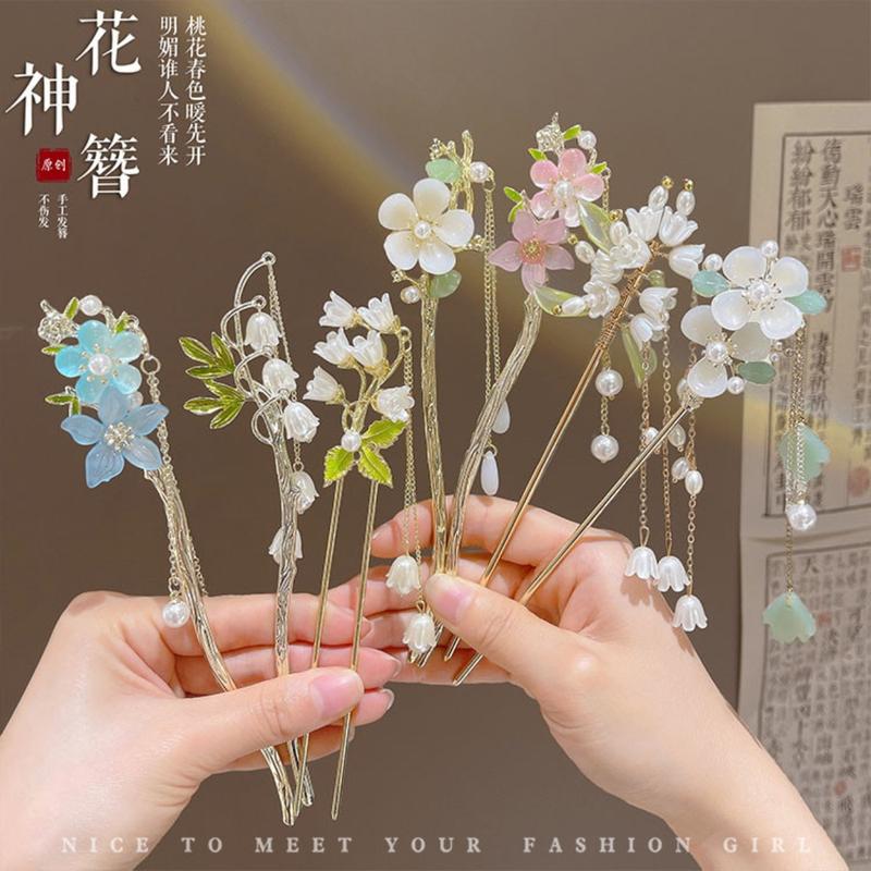 Trâm Cài Tóc Chất Lượng Cao Dành Cho Nữ Phong Cách Cổ Điển Viền Kẹp Tóc Cổ Xưa