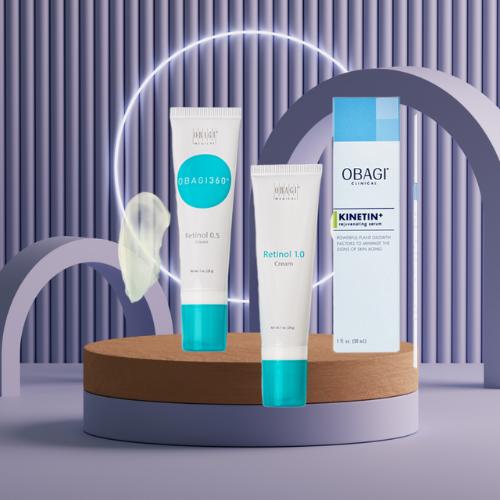 Combo Retinol + kinetin  Kem dưỡng da Retinol Obagi 0.5% 1% (retinol date 8/2025 - kinetin date 3/2025)