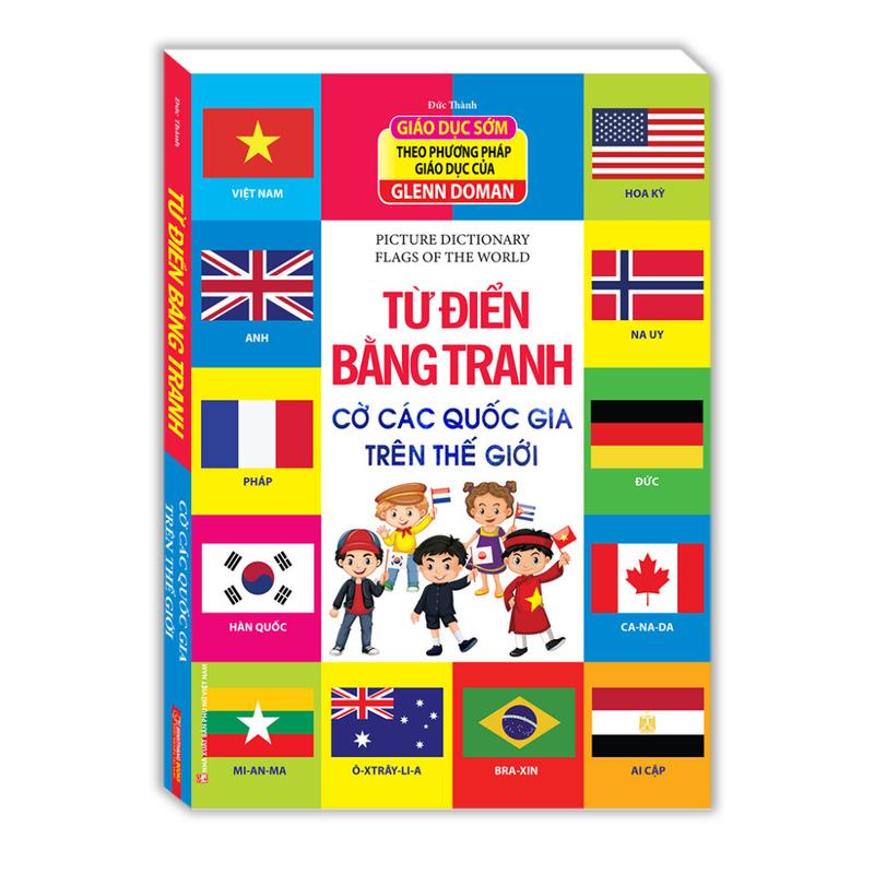 Sách - Combo 3 cuốn Từ điển bằng tranh-Bảng chữ cái tiếng việt ,Cờ các quốc gia trên thế giới ,Đồ dùng gia Đình( bìa cứn 2