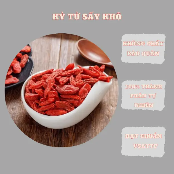 Kỷ Tử Sấy Khô Thượng Hạng – Dưỡng Mắt, Bổ Gan, Đẹp Da Từ Bên Trong