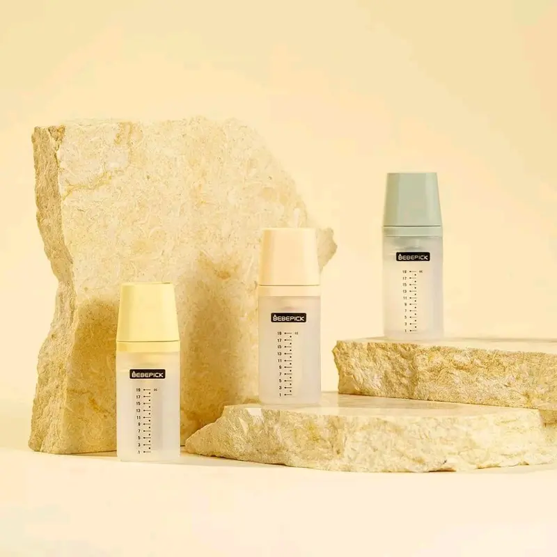 Bình chia thuốc, bình chia siro, bình cho bé uống thuốc 100% silicon Bebepick Whia Hàn quốc Voi 4