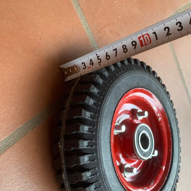 Bánh xe cao su đặc đường kính 20cm chịu lại 150kg 7