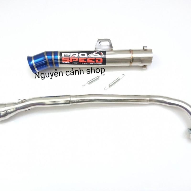 Pô không nỉ có cổ PRO SPEED- gắn wave sirius cub 50