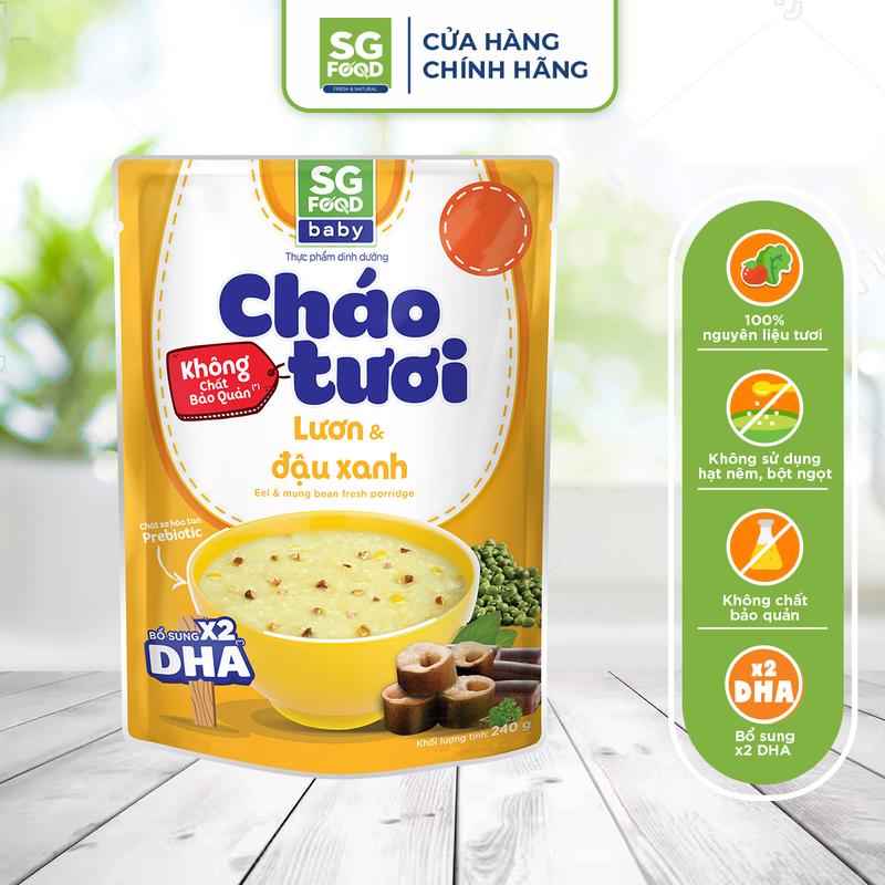 Cháo Tươi Baby Sài Gòn Food Lươn & Đậu Xanh 240G