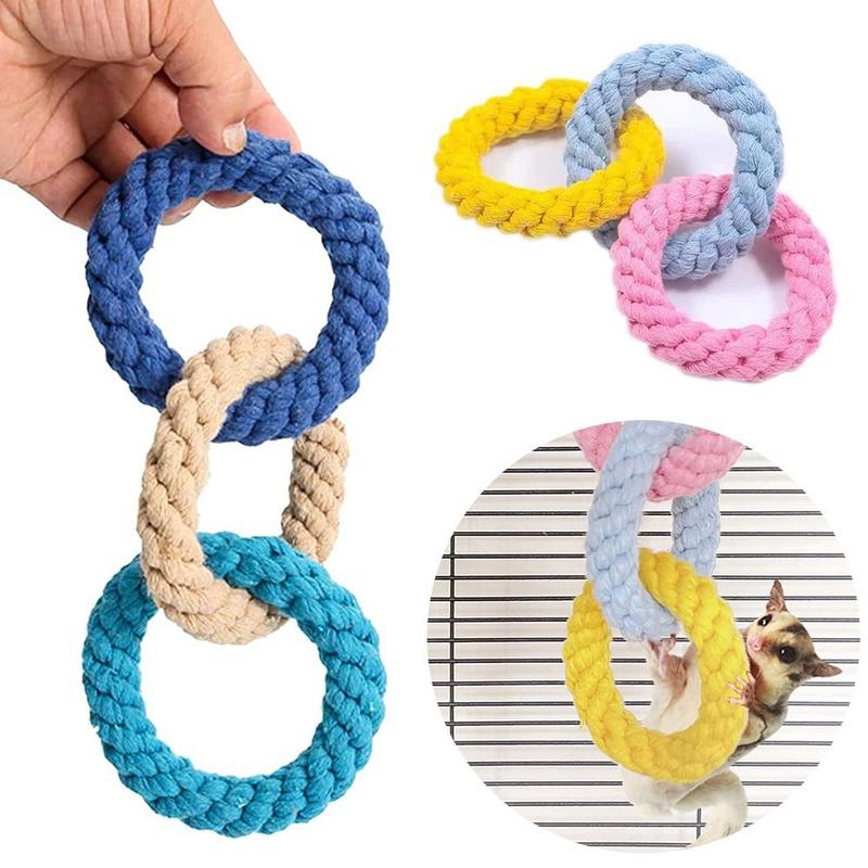 Exercise Small Animals Bird Rope Swing Toy Cotton Rope Climbing ...