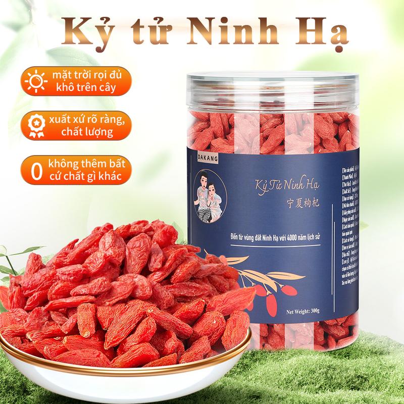 DAKANG Kỷ tử Ninh Hạ Tuyển chọn tự nhiên hạt to đầy 300g
