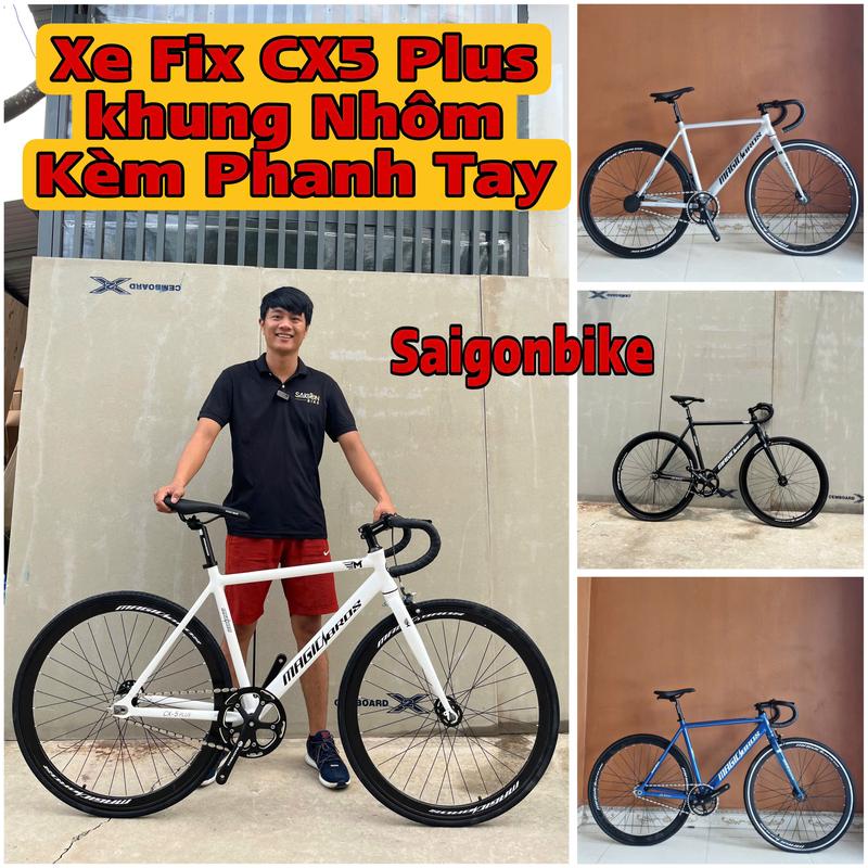  Xe Đap Thể Thao Fix Gear Magicbros CX5 Plus Khung Nhôm  Bảo Hành Khung Sườn 12 Tháng  Kèm dây Strap và Đồ Lắp  