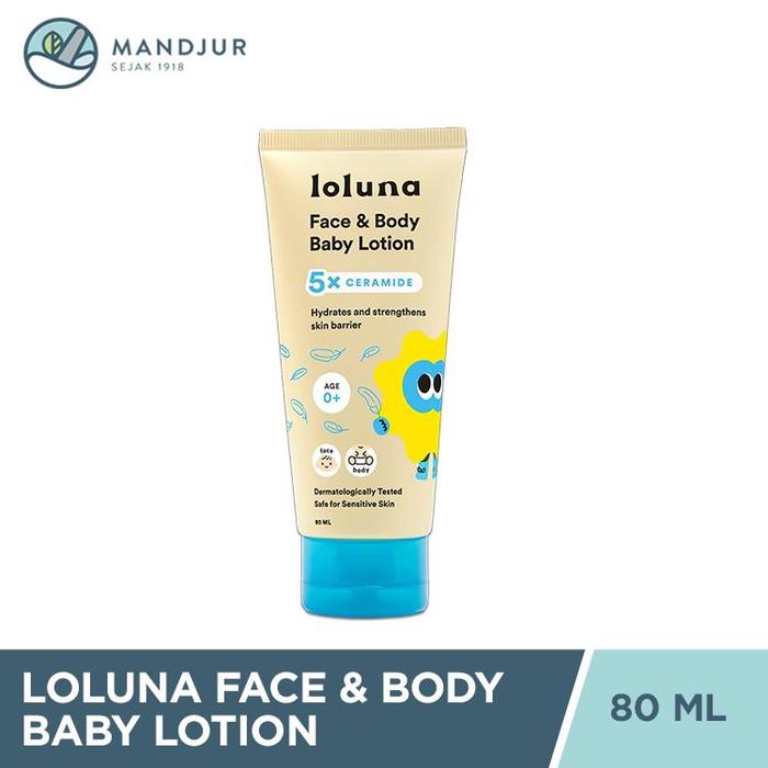 Gambar Loluna Face & Body Baby Lotion 80 mL - Krim Losion Wajah dan Tubuh Bayi Anak dari Apotekmandjurofficial Kota Administrasi Jakarta Pusat Tokopedia