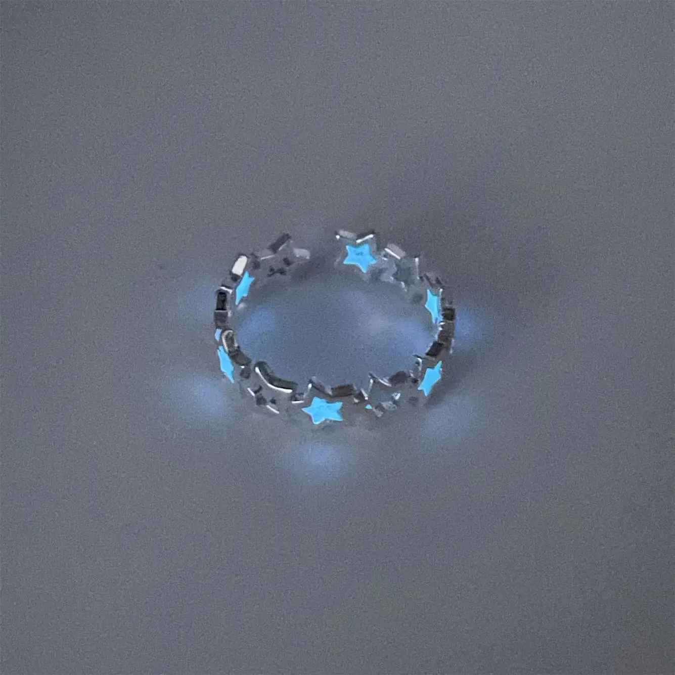 Wear One XINGX That Can Shine! Creative Trending Luminous Five-Pointed Star Men's and Women's  Ring