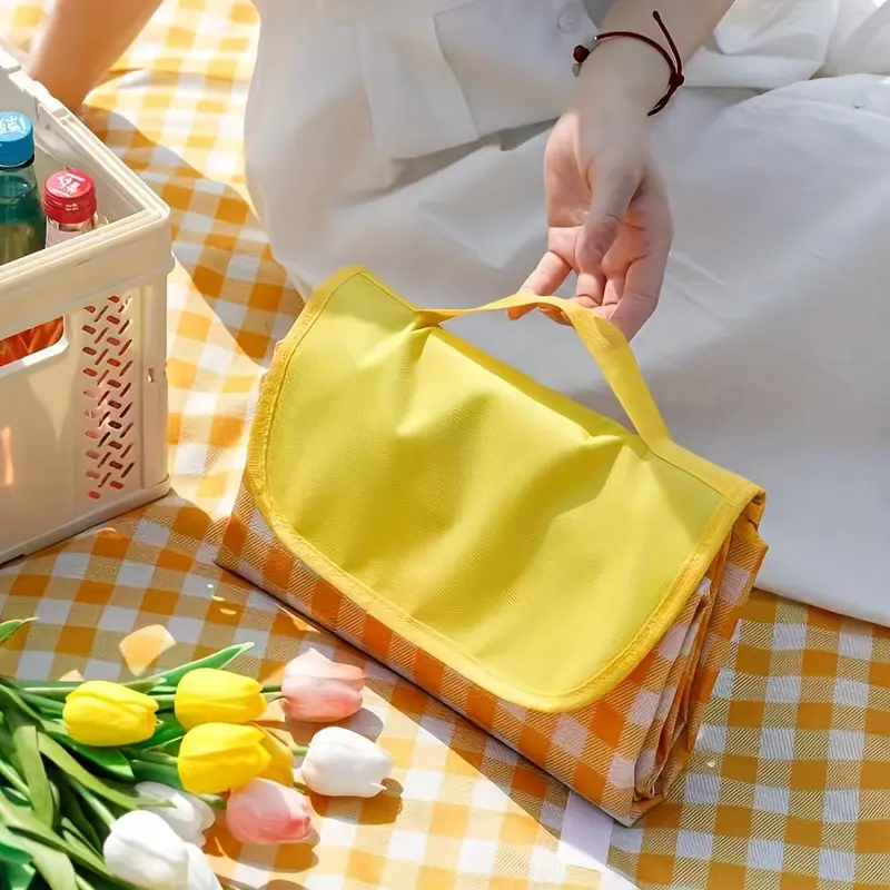 Portable Picnic Mat, Foldable Beach Blanket, Large Picnic Blanket, Outdoor Camping Mat, Picnic Mat for Indoor & Outdoor, Camping & Hiking Equipment 2