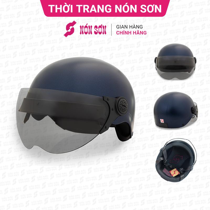 Mũ bảo hiểm nửa đầu có kính NÓN SƠN chính hãng CKT-XH474 