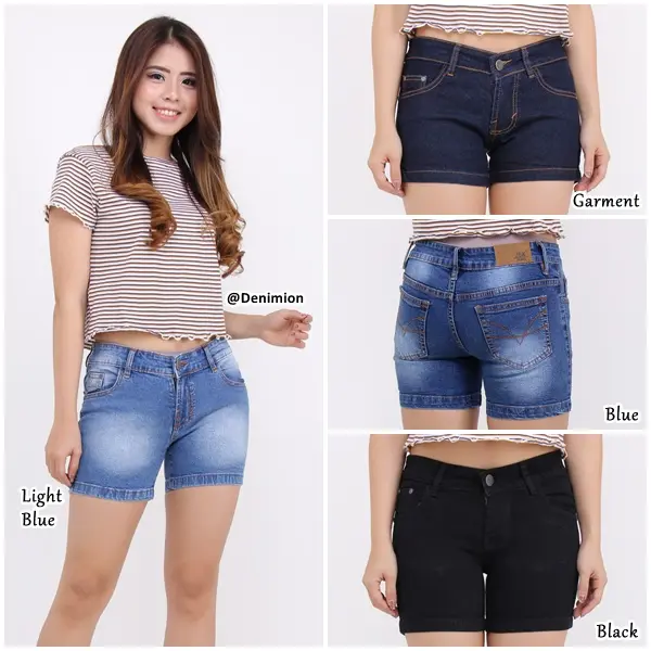 Celana Pendek Wanita Hotpants Jeans Wanita Jumbo Big Size