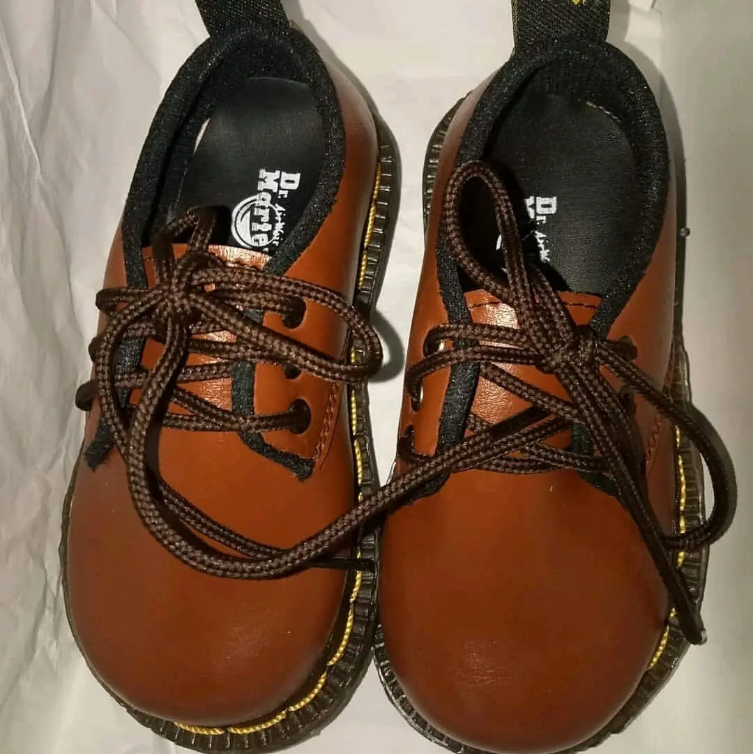 Sepatu Docmart kids 3 hole/lubang ready size 21-35 bahan kukit sintetis