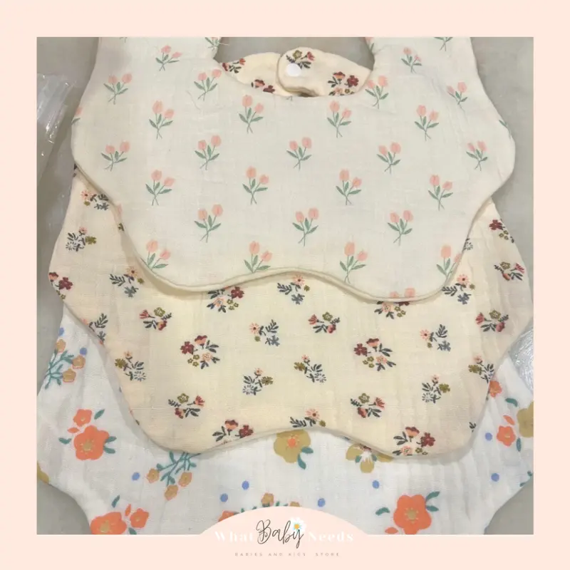 What Baby Needs - Lena Cloth Bib / Celemek Kain Anak Bayi / Baby Slabber 8