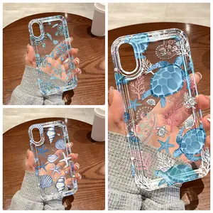 Turtle Shells Case Untuk Samsung A56 A55 A15 A54 A35 A26 A36 A05s A16 A06 S25 Ultra Softcase Untuk Samsung A23 A14 A34 A24 A53  A32 A12 A13 A22 A10SA03s A30 4G&5G S23 UltraTransparent High Quality Soft TPU Silicone Ponsel Silikon