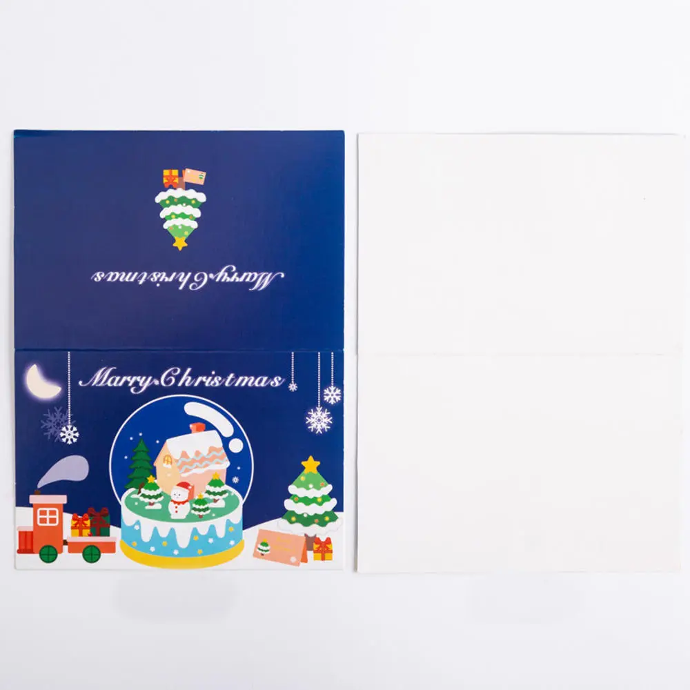 Kraft Paper Christmas card Heartwarming Cardboard Gift Message Card Blessing Card for Holiday gifts Family gatherings Children's parties Office