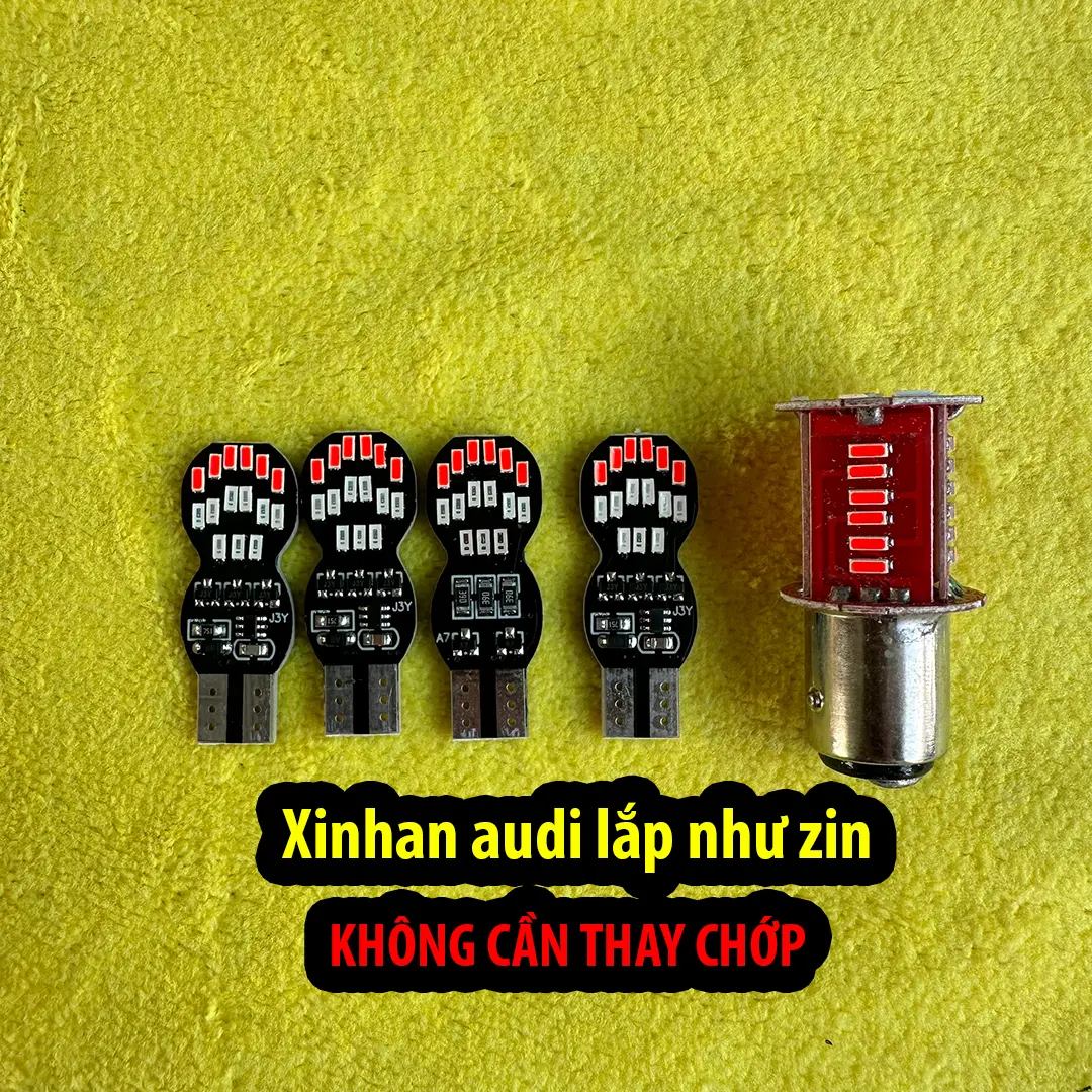 Combo 4 Led Xinhan audi kèm Hậu audi màu đỏ Phụ Tùng